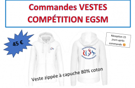 Commande veste compétition